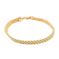 Multistrati Rope Italian 10K Yellow Gold 5.8mm Bracelet (7.50 In) 3.50 Grams - Sticky add to cart bar