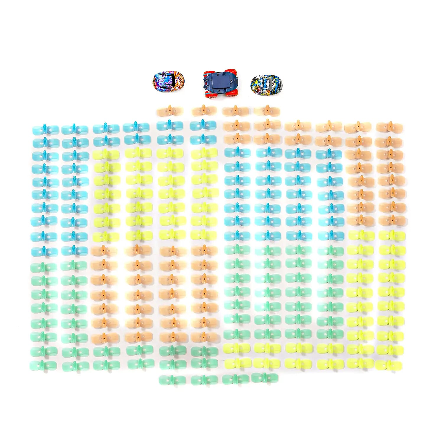 Glow in The Dark Changeable Track with a Toy Car (Includes 224pcs tracks and 1 LED Car)