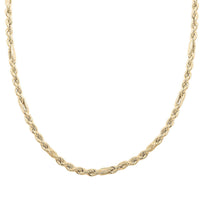 Velvet Mega Torchon Italian 10K Yellow Gold 4.7mm Necklace 20 Inches 12.35 Grams