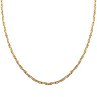 Seta Italian 10K Yellow Gold 2.5mm Necklace 20 Inches 2.55 Grams