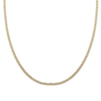 Italian 10K Yellow Gold 3.2mm Bismark Necklace 20 Inches 3.20 Grams