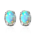 Premium Ethiopian Welo Opal Earrings in Platinum Over Sterling Silver 0.65 ctw - Sticky add to cart bar