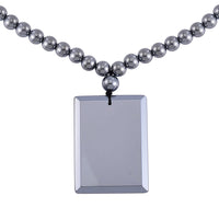 Terahertz Qilin Pendant with Beaded Necklace 20 Inches in Rhodium Over Sterling Silver 327.60 ctw