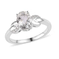 Brazilian Citrine and White Zircon Ring in Platinum Over Sterling Silver (Size 6.0) 1.15 ctw - Sticky add to cart bar