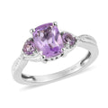 Rose De France Amethyst Ring in Platinum Over Sterling Silver 1.50 ctw - Sticky add to cart bar