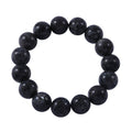 Black Feldspar 12mm Beaded Stretch Bracelet 180.00 ctw - Sticky add to cart bar