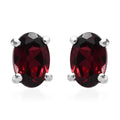 D'Joy Tanzanian Pink Garnet 1.10 ctw Stud Earrings in Platinum Over Sterling Silver - Sticky add to cart bar