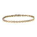 Luxoro 10K Yellow Gold Oval Link Bracelet (7.25 In) 3.8 Grams - Sticky add to cart bar