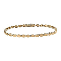 Luxoro 10K Yellow Gold Oval Link Bracelet (7.25 In) 3.8 Grams