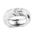 Sterling Silver Diamond-cut Band Ring (Size 10.0) (3.35 g) - Sticky add to cart bar