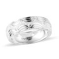 Sterling Silver Diamond-cut Band Ring (Size 10.0) (3.50 g) - Sticky add to cart bar