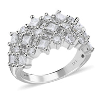 NY Closeout 14K White Gold SI2-SI3 Diamond Ring 2.00 ctw