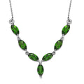 Chrome Diopside Necklace 18 Inches in Platinum Over Sterling Silver 1.70 ctw - Sticky add to cart bar