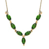 Chrome Diopside in YG Vermeil