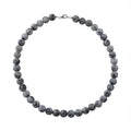 Dolomite 10mm Beaded Necklace 18 Inches in Sterling Silver 320.00 ctw - Sticky add to cart bar