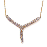 Karis Tanzanite Y-Shaped Necklace 18 Inches in 18K YG Plated 7.25 ctw