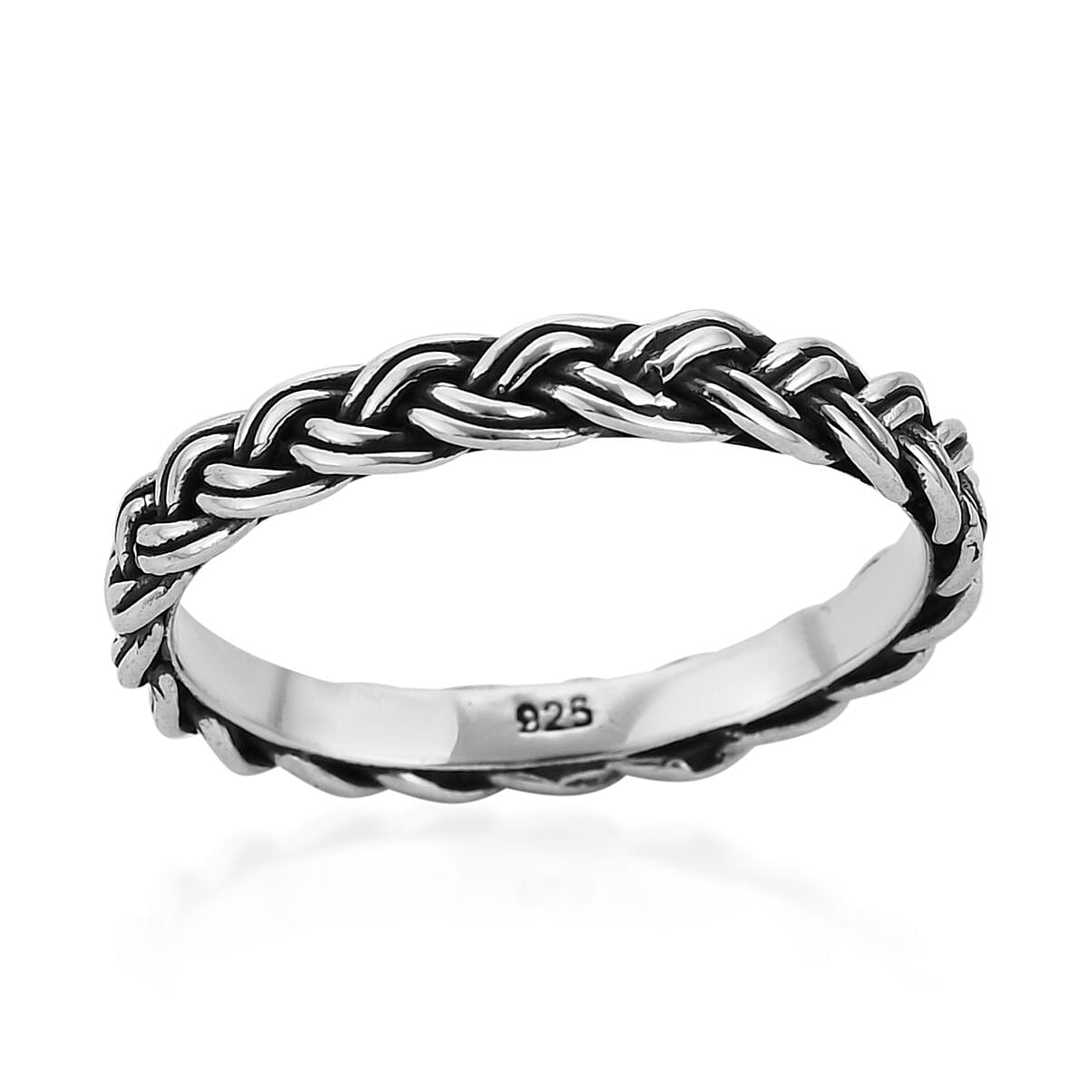 Bali Legacy Sterling Silver Braided Ring (Size 11.0) 2.35 Grams