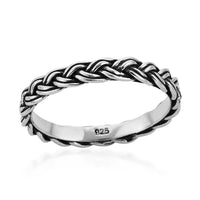 Bali Legacy Sterling Silver Braided Ring (Size 11.0) 2.35 Grams