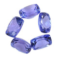 Premium Tanzanite Set of 5 (Cush 7x5 mm) 4.00 ctw - Sticky add to cart bar