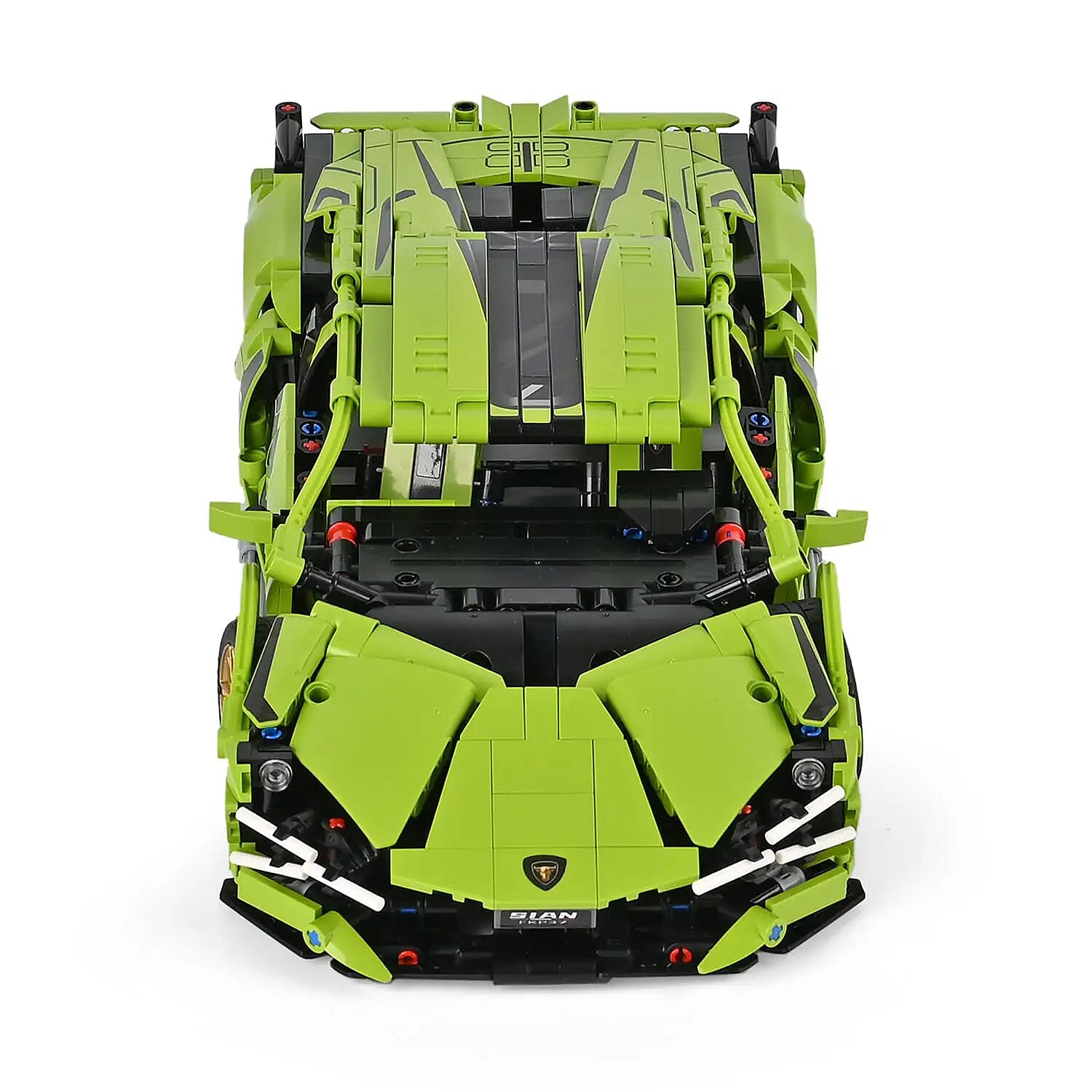 Green Car Building Blocks Toys (Included 1280 Pieces Blocks)