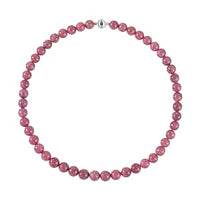 Rhodonite Beaded 522.15 ctw Necklace in Rhodium Over Sterling Silver 20 Inches