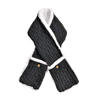 Black Scraft Including Large Two Pockets (62.99"x7.87")