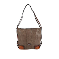 Coffee Color Faux Leather Hobo Bag (32.5"x13.5"x13.6")