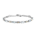 Karis African Amethyst Bracelet in 18K YG Plated and Platinum Bond (6.50-8.00In) 3.10 ctw - Sticky add to cart bar