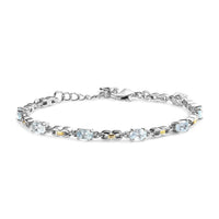 Karis African Amethyst Bracelet in 18K YG Plated and Platinum Bond (6.50-8.00In) 3.10 ctw