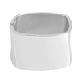 Quadrilateral Shape Bangle Bracelet in Silvertone (6.75 In) - Sticky add to cart bar