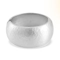 Bold Wide Bangle Bracelet in Silvertone (6.75 In) - Sticky add to cart bar