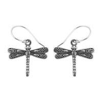 Sterling Silver Dragonfly Earrings 3 Grams