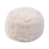 Beige Faux Fur Hat - (22.84")