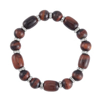 Yellow Tiger's Eye Stretch Bracelet in Silvertone 125.00 ctw