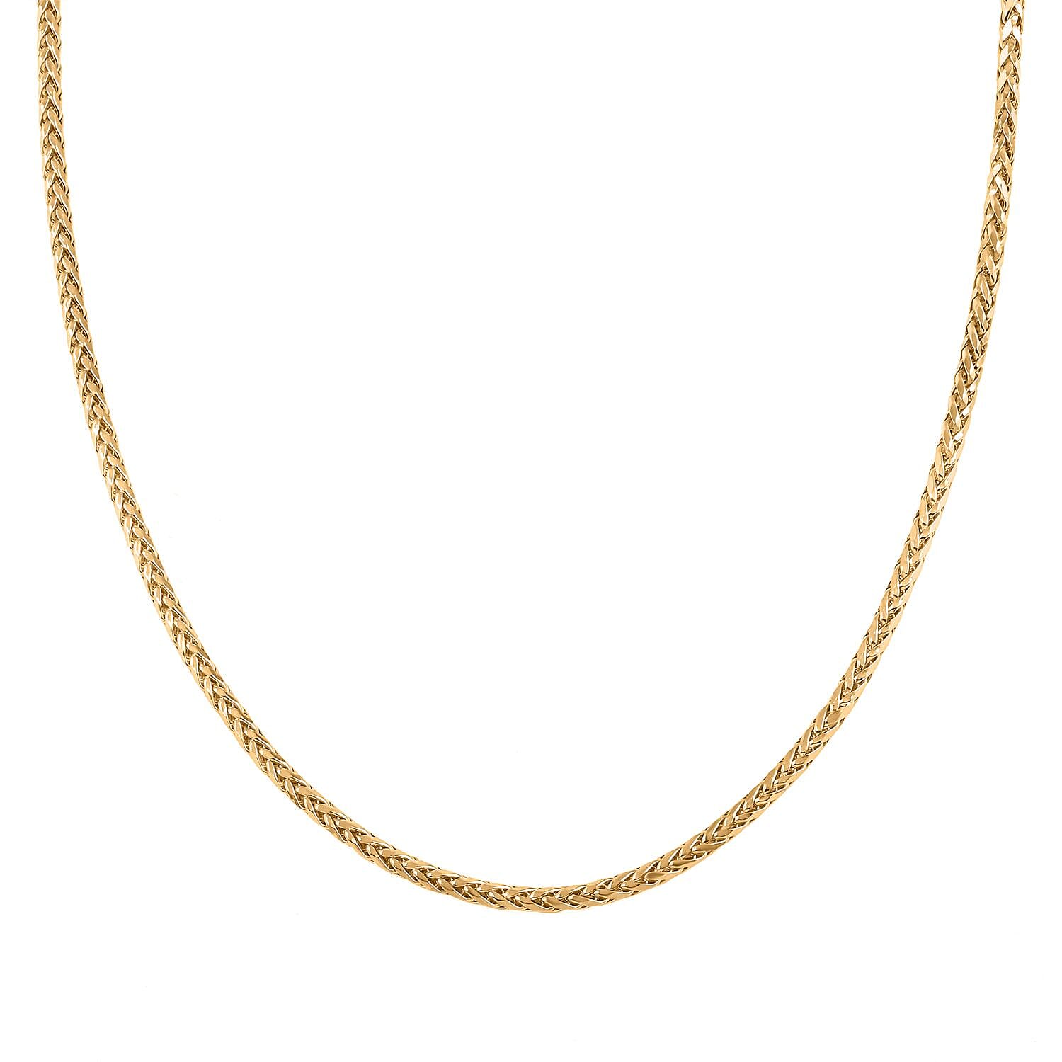 2.5mm Palma Chain Necklace 16 Inches with lobster clasp in 10K Yellow Gold