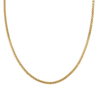 2.5mm Palma Chain Necklace 16 Inches with lobster clasp in 10K Yellow Gold
