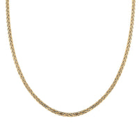10K Yellow Gold 3mm Palma Chain Necklace 18 Inches 7.90 Grams