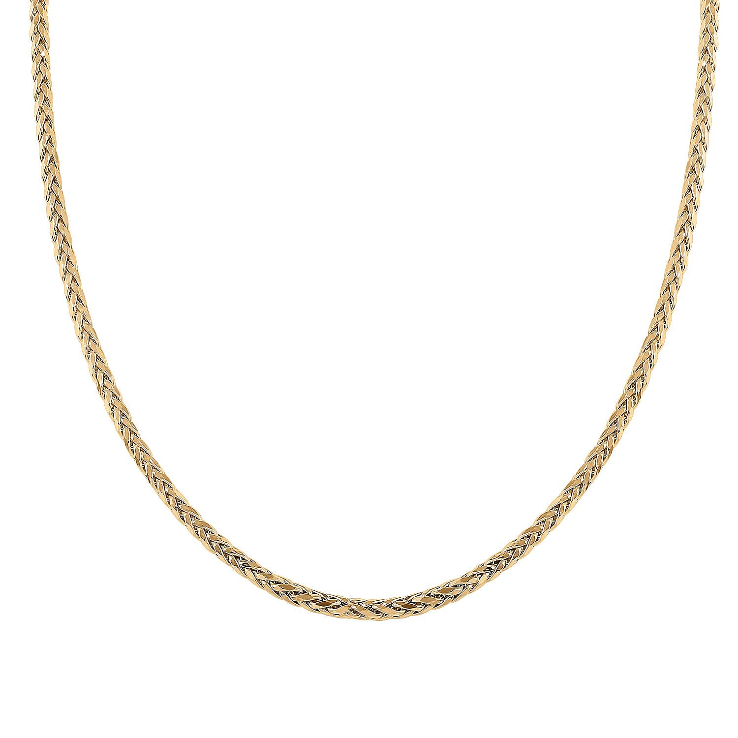10K Yellow Gold 3mm Palma Chain Necklace 22 Inches 9.50 Grams