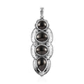 Artisan Crafted Elite Shungite Elongated Pendant in Sterling Silver 6.65 ctw - Sticky add to cart bar