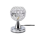 TLV Homesmart Silver Round Crystal Lamp with Touch Control (3.9"x7.87") - Sticky add to cart bar