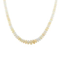 Certified & Appraised Iliana 18K Yellow Gold AAAA Ethiopian Welo Opal Graduated Single Strand Beaded Necklace 18 Inches 90.00 ctw - Sticky add to cart bar