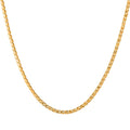 24K Yellow Gold Electroform X Link Chain Necklace 18 Inches 7 Grams - Sticky add to cart bar