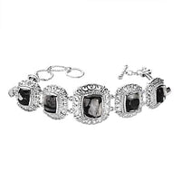 White Buffalo 17.84 ctw Bracelet in Sterling Silver (7.50 In)