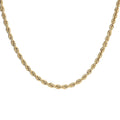 3.3mm Rope Chain Necklace in 22K Yellow Gold 9.0 Grams 20 Inches - Sticky add to cart bar