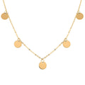 Dischi Italian 14K Yellow Gold Necklace 18 Inches 1.25 g - Sticky add to cart bar