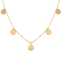 Dischi Italian 14K Yellow Gold Necklace 18 Inches 1.25 g
