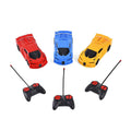 Red, Blue and Yellow 3pcs 4 Channels Toy Car with LED Light (3xAA for Car, 2xAA for Controller Not Included) - Sticky add to cart bar
