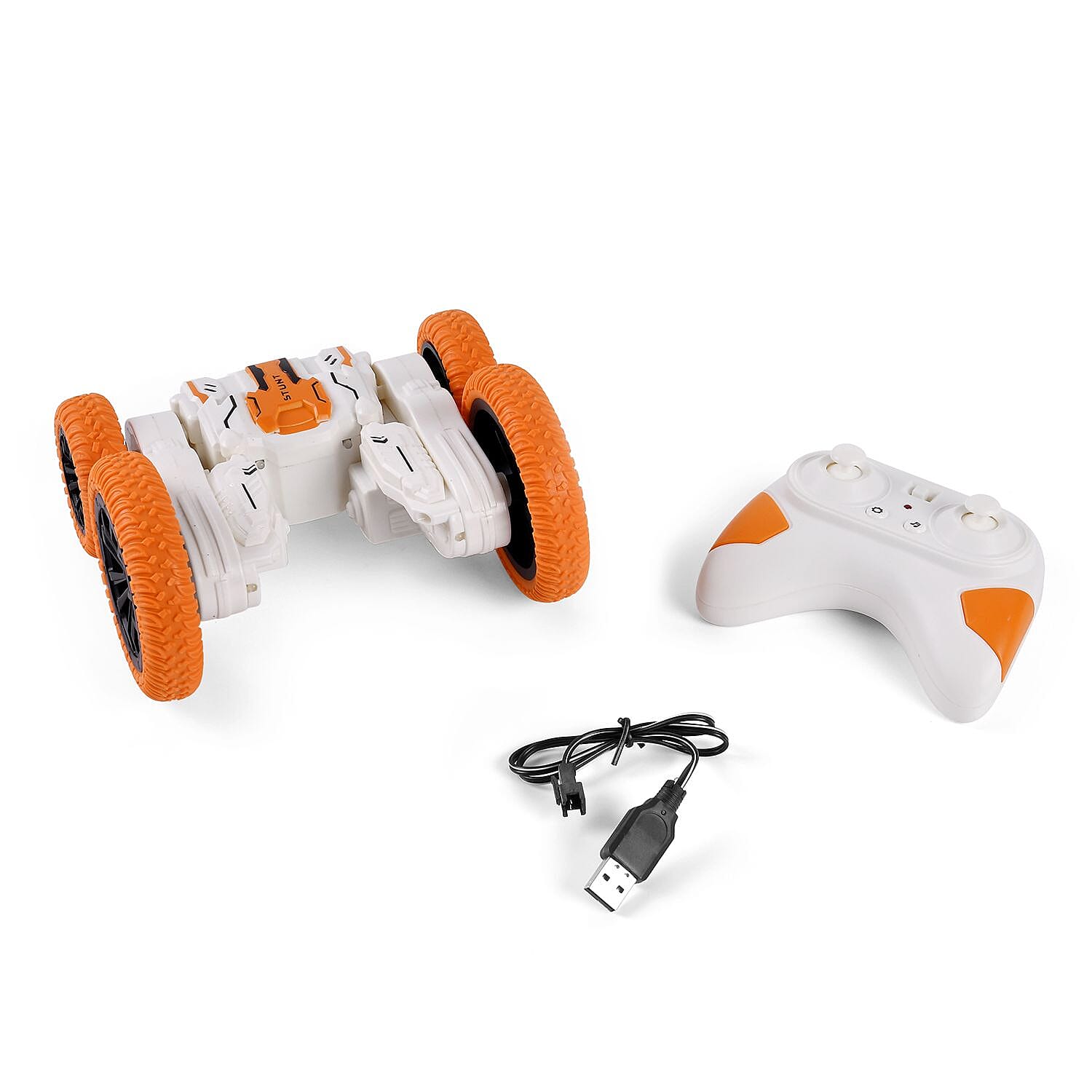 6 Channels Remote Control Swing Arm Stunt Car with Lights and Music (2xAA Not Included)