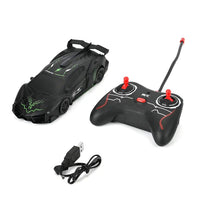 Black Remote Control Racing Wall Climbing Rechargeable Stunt Car (2xAA Battery Not Included)