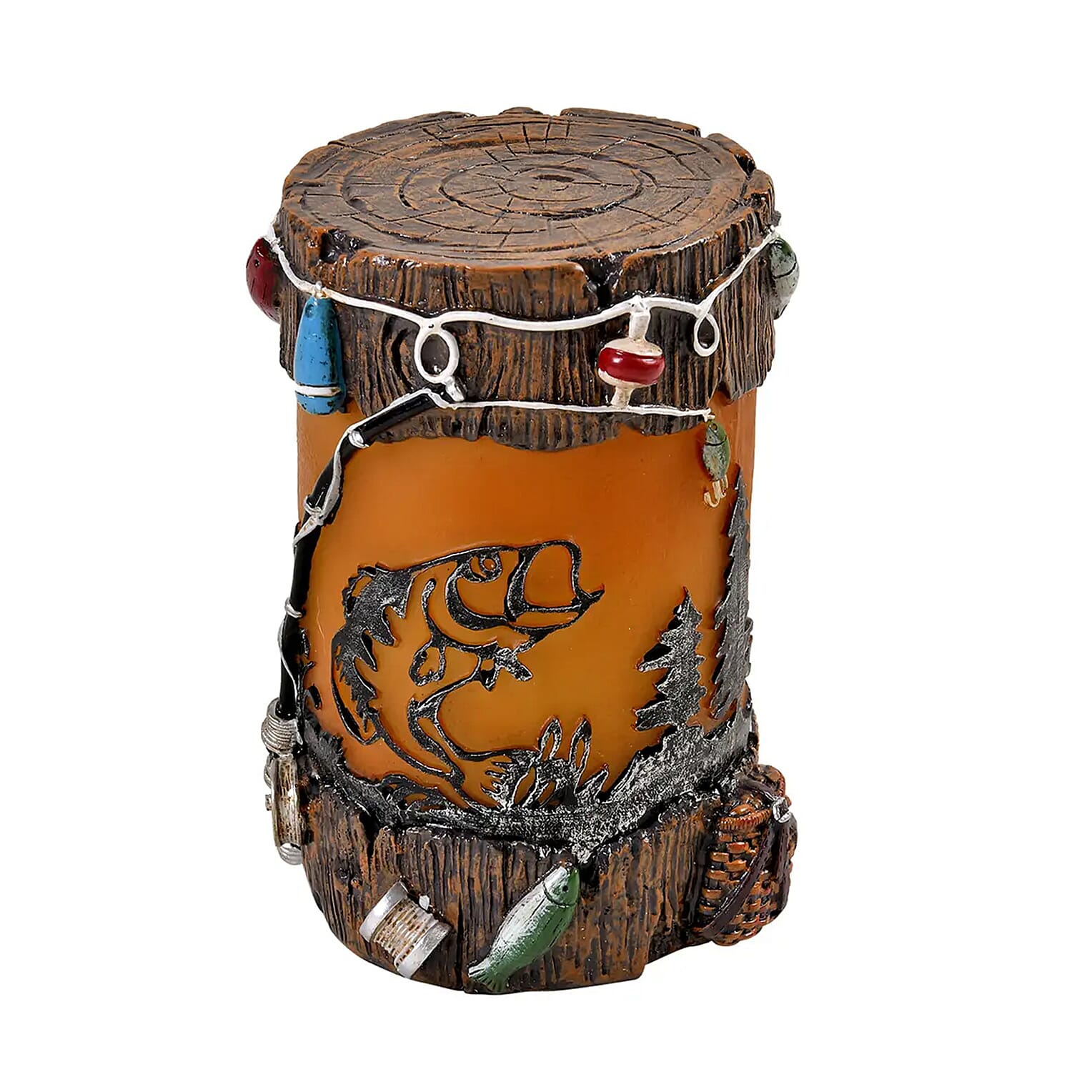 Polyresin Abstract Printed Pattern Lamp (4.96"x4.52"x6.88")